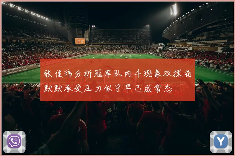 张佳玮分析冠军队内斗现象双探花默默承受压力似乎早已成常态